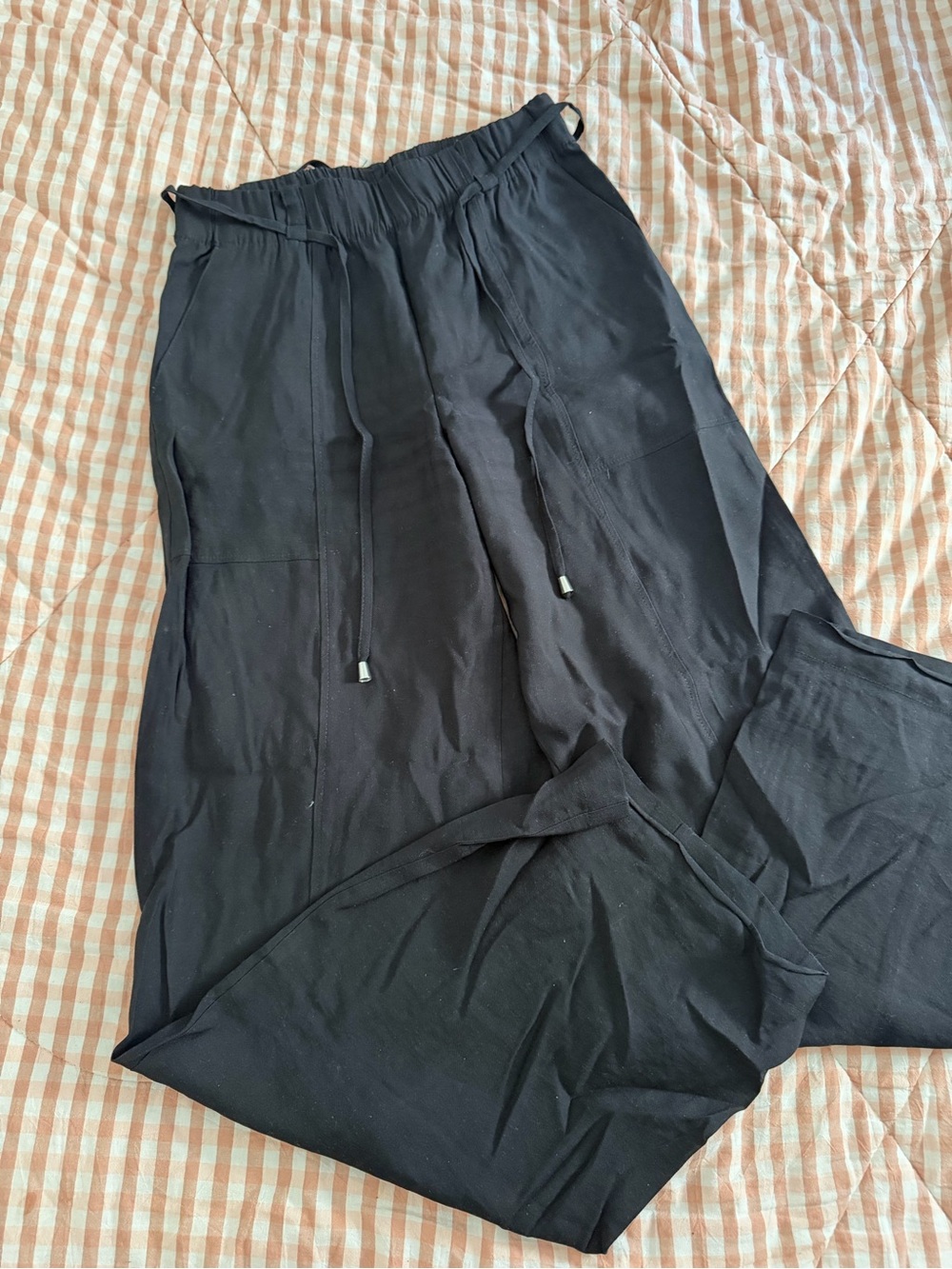 Zara Black Drawstring Pants